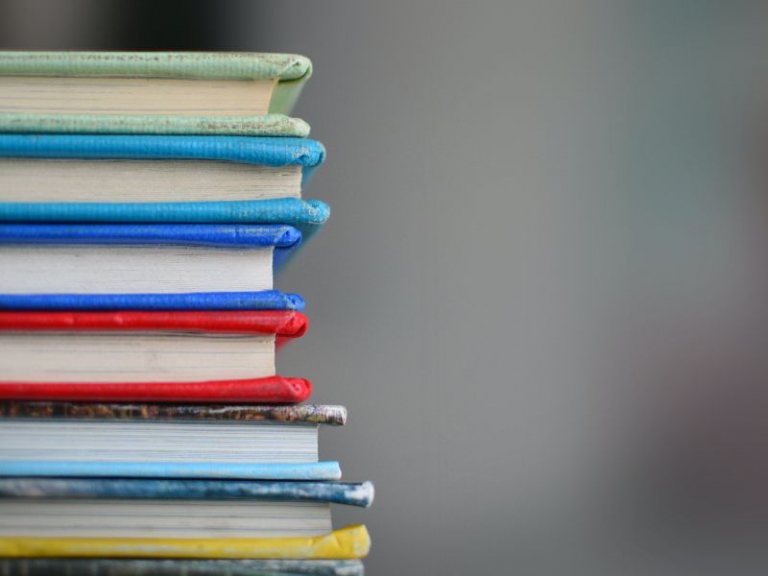 A stack of books