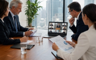 Photograph of a hiring manager looking at a laptop with empty inbox notifications, symbolising communication gaps in rec