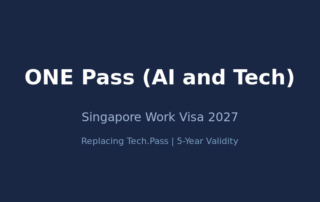 ONE Pass AI and Tech Singapore 2027 - replacing Tech.Pass