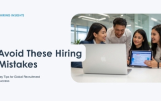 Professional Singapore HR team in a modern office reviewing a global hiring checklist