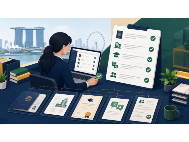 Original editorial illustration for verify before filing: an employment pass evidence audit