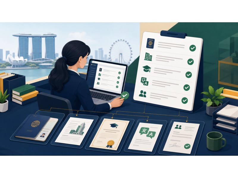 Original editorial illustration for verify before filing: an employment pass evidence audit