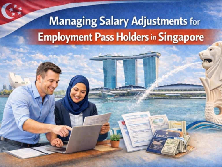 Illustration accompanying Managing Salary Adjustments for Employment Pass Holders in Singapore