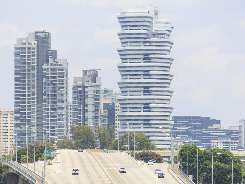 Singapore office skyline representing a PR application after overseas work