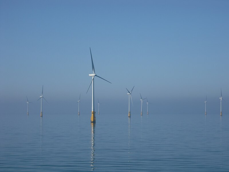 Offshore wind turbines representing Singapore renewable energy sector hiring