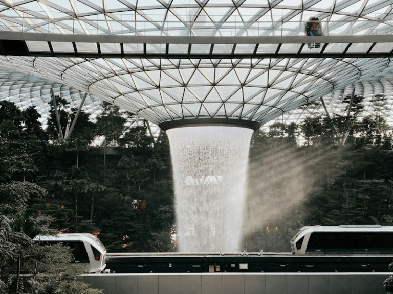 Departure transit lounge at Jewel Changi Airport, Singapore